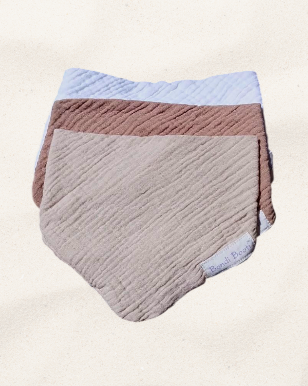 3-Pack Organic Cotton Dribble Bibs for Babies