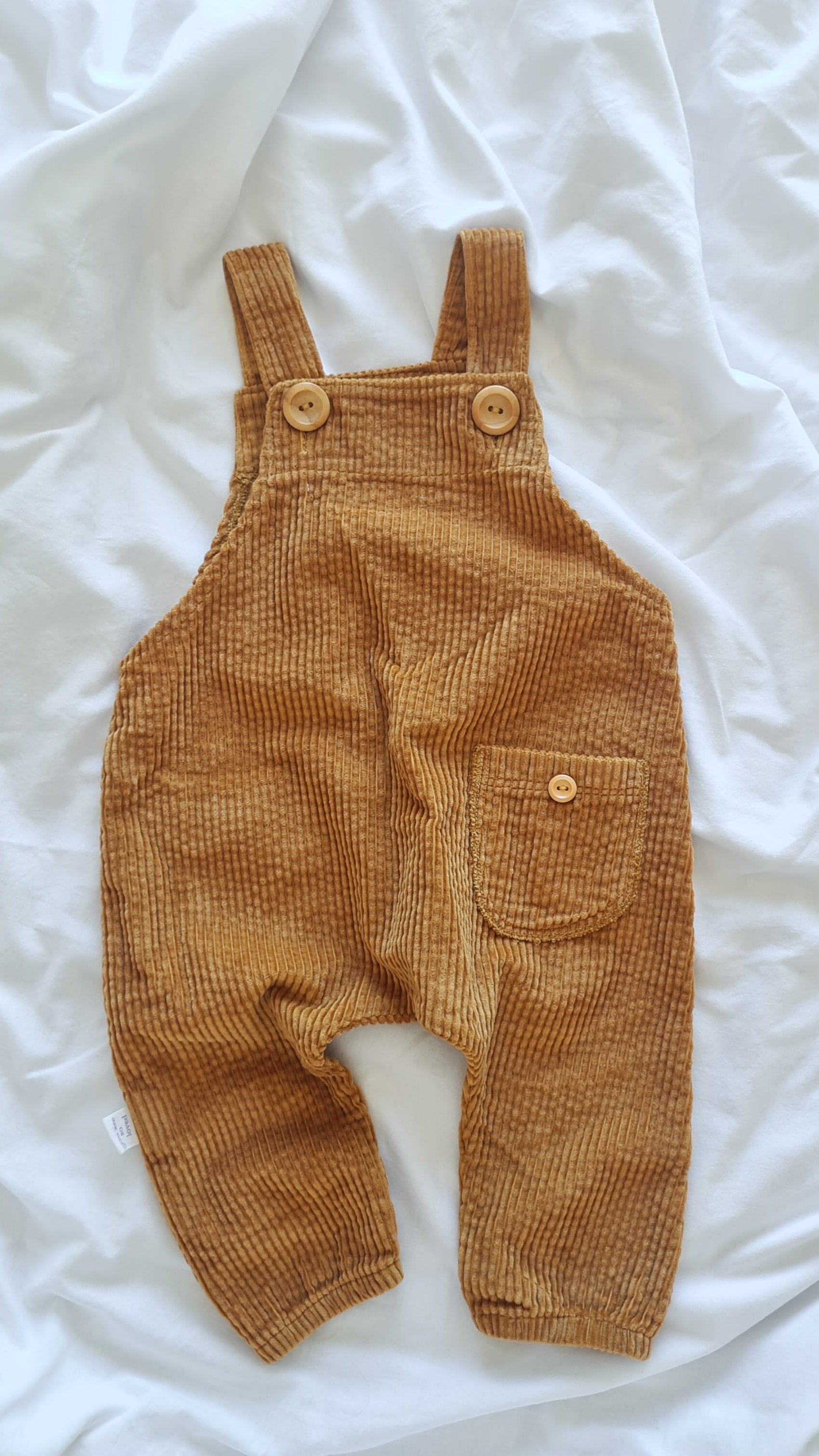 Corduroy Overalls - Coffee