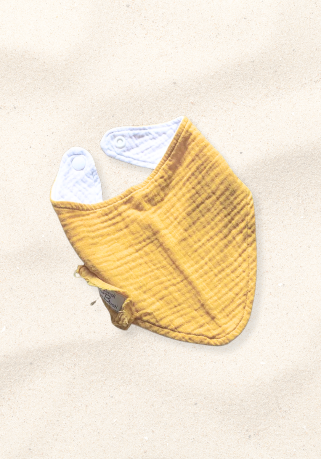 Neutral-toned organic cotton bandana dribble bib gift pack for babies, featuring soft breathable fabric