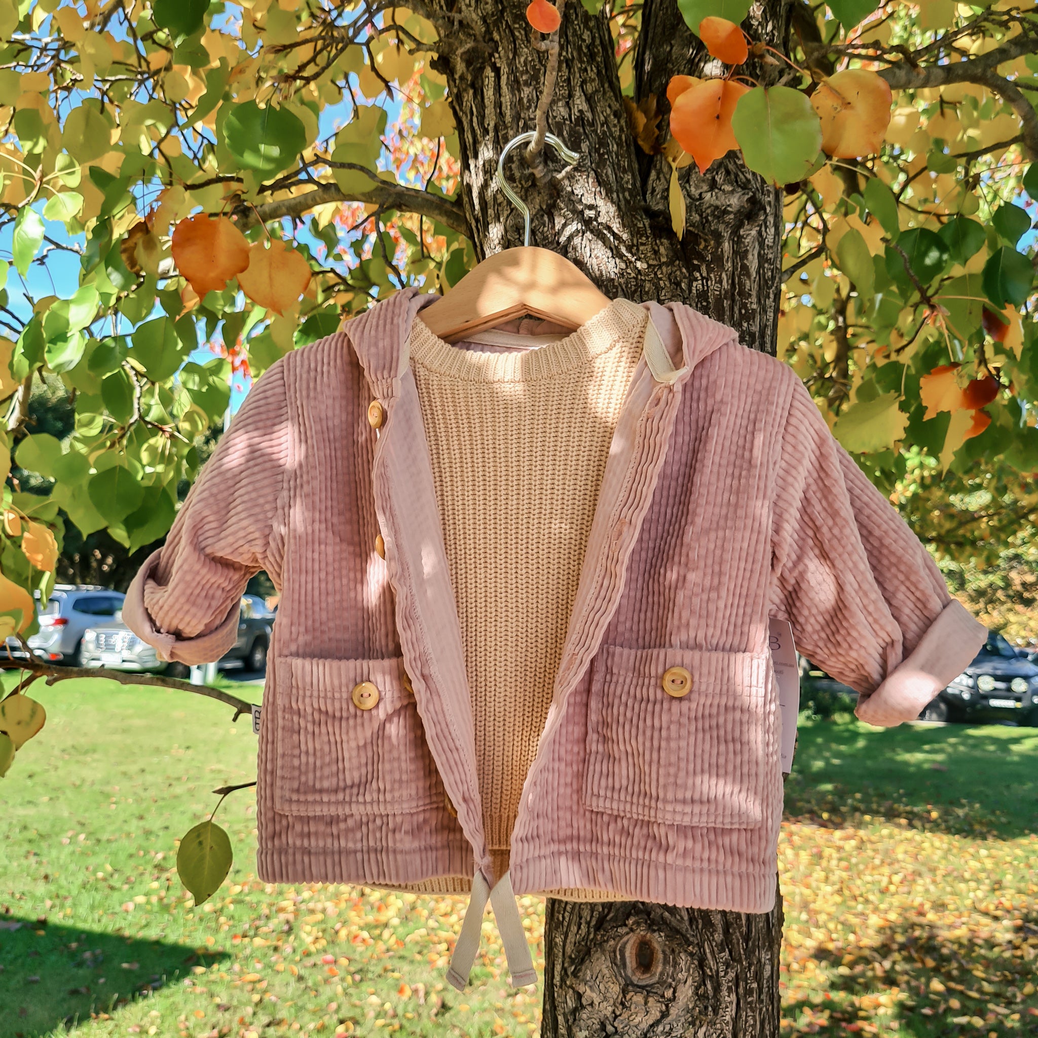 Toddler cordoury jacket pink