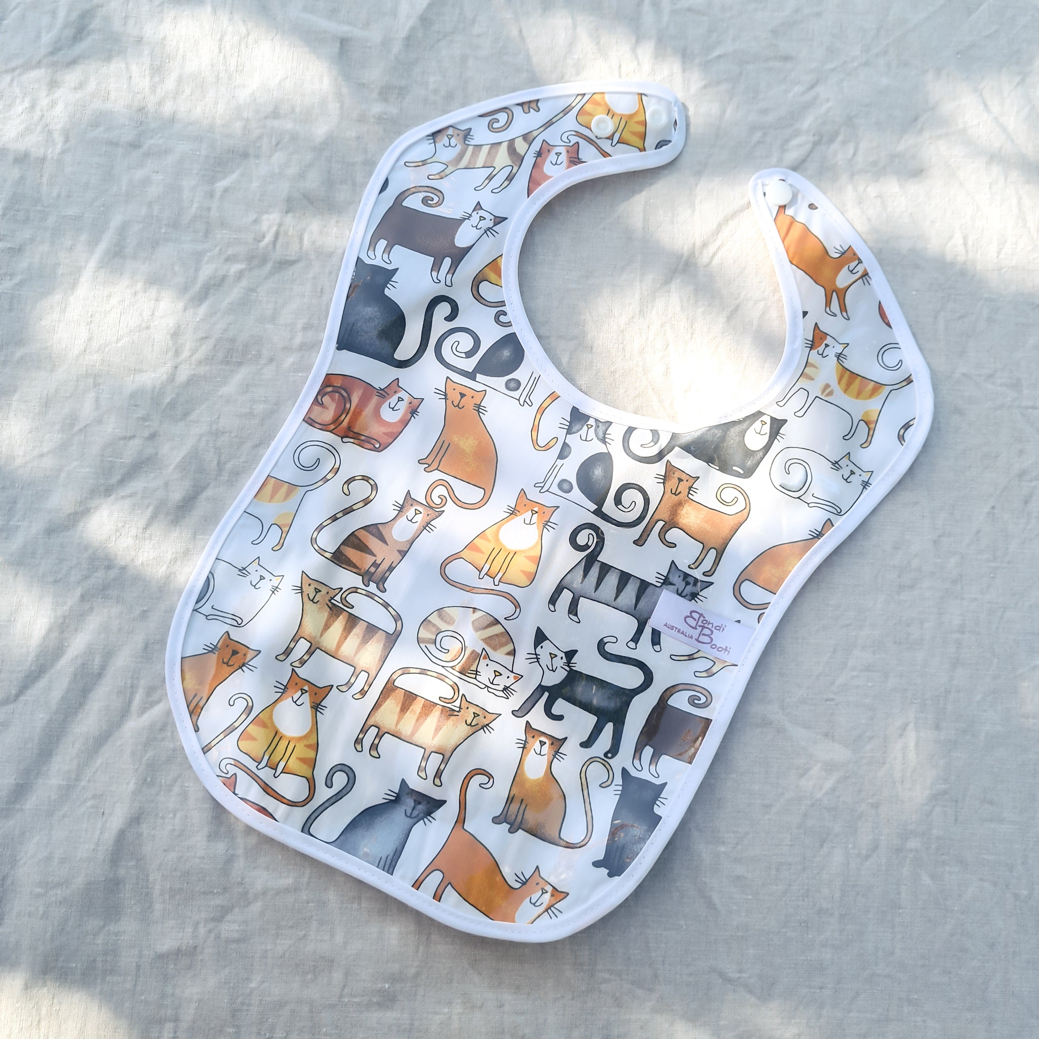 Cat Laminated Feeding Bib