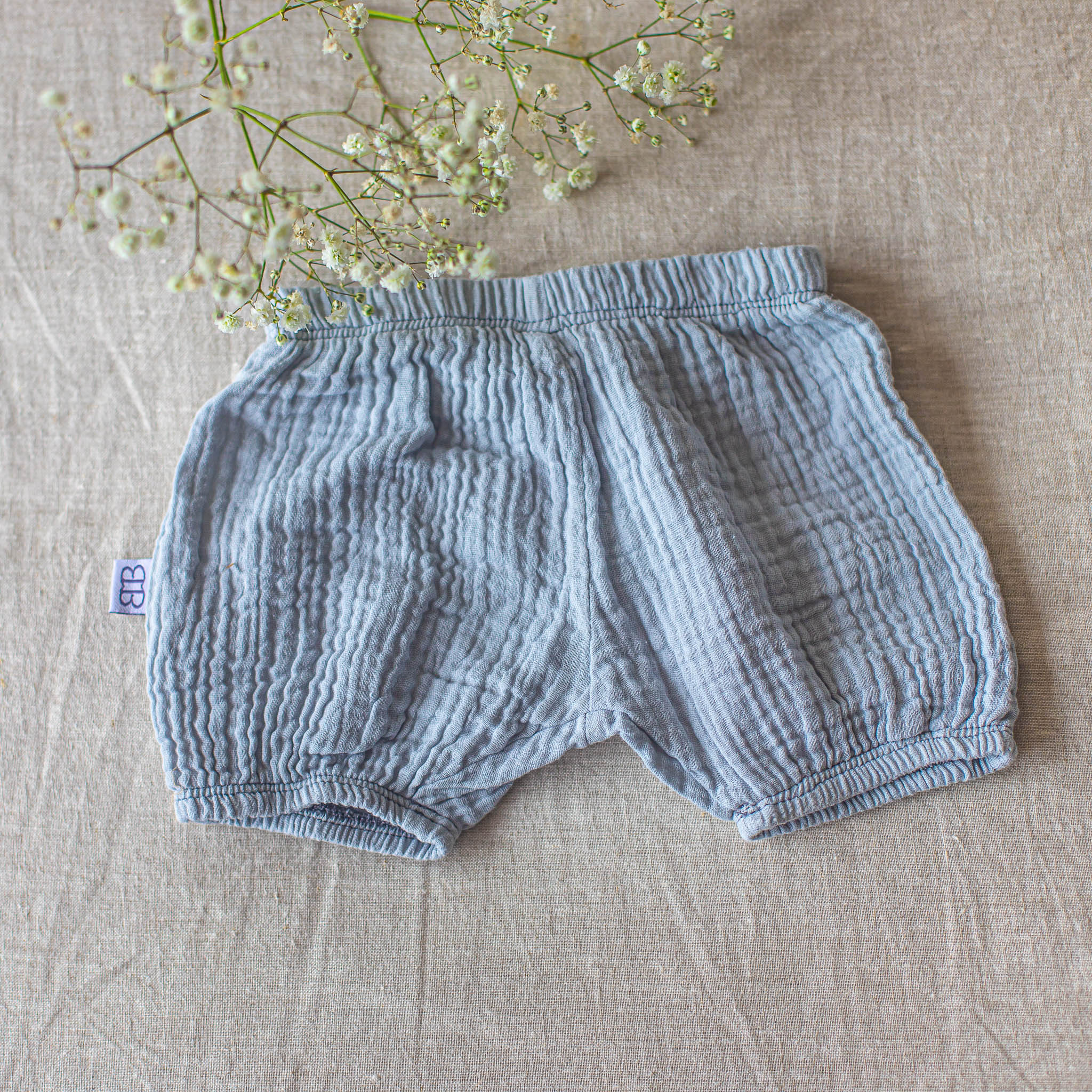 soft organic cotton neutral baby shorts bloomers