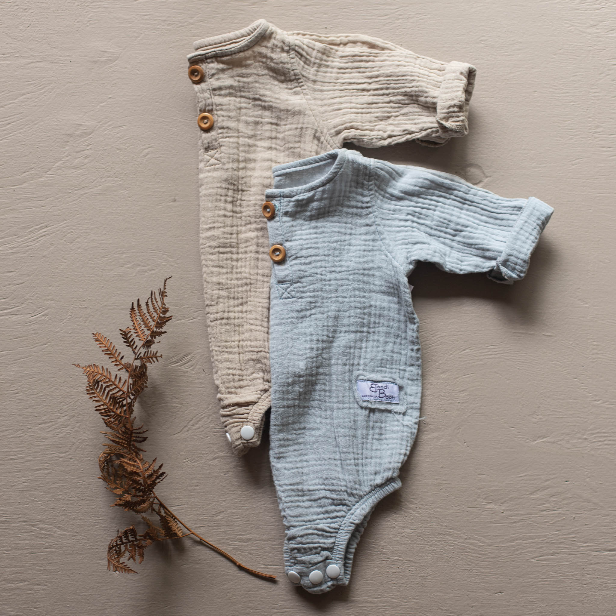 Neutral Baby coming home outfit romper jumpsuit organic cotton Australian made