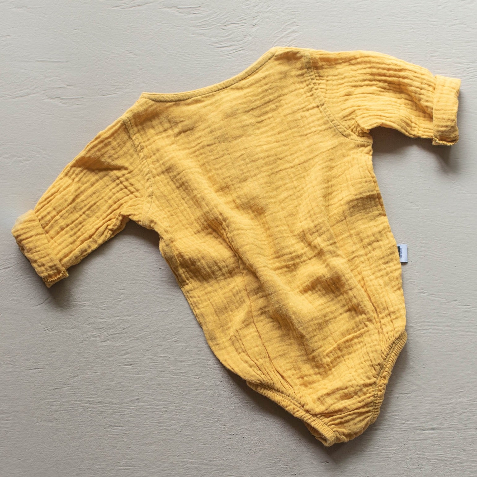 Neutral Baby bodysuit mustard romper jumpsuit organic cotton Australian made